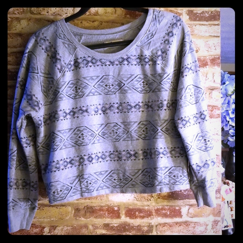 Hollister cropped sweatshirt